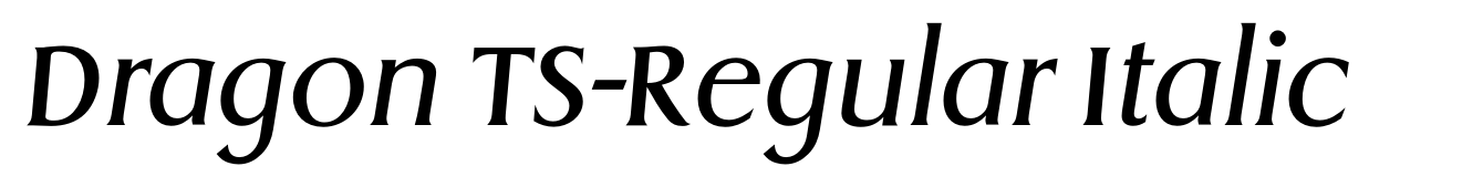Dragon TS-Regular Italic